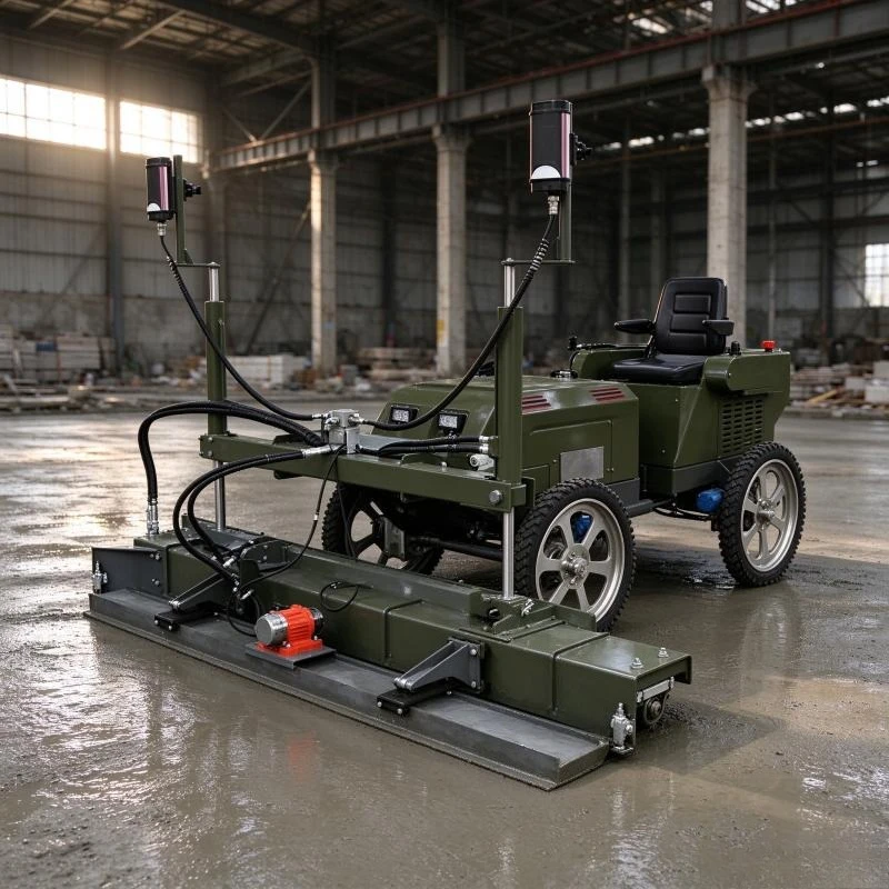 Ride on Laser Screed Concrete, Laser Leveling Machine, Hydraulic Drive Automatic Floor Screed for Warehouse Construction