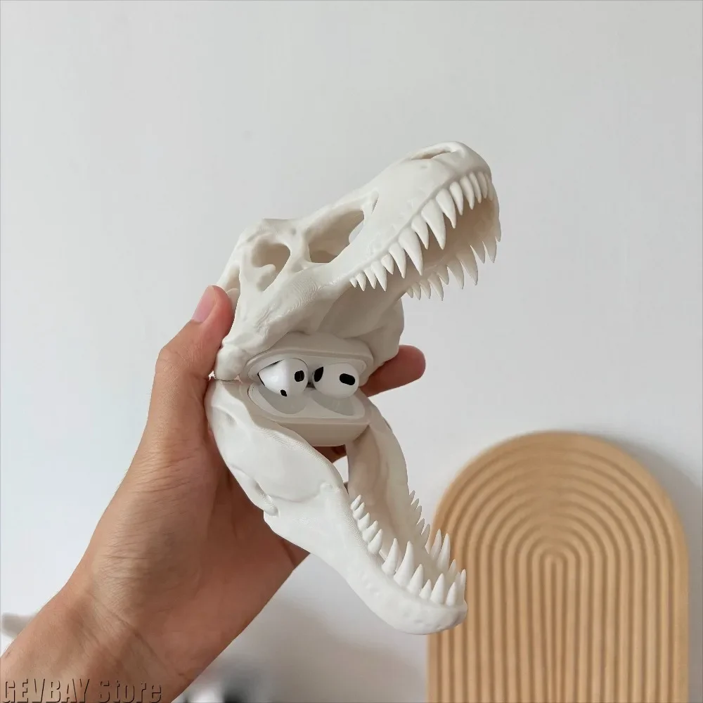 Dinosaur Skull Headphone Shell 3D Printing Material for AirPodsPro 1 2 3 AirPods 4 3