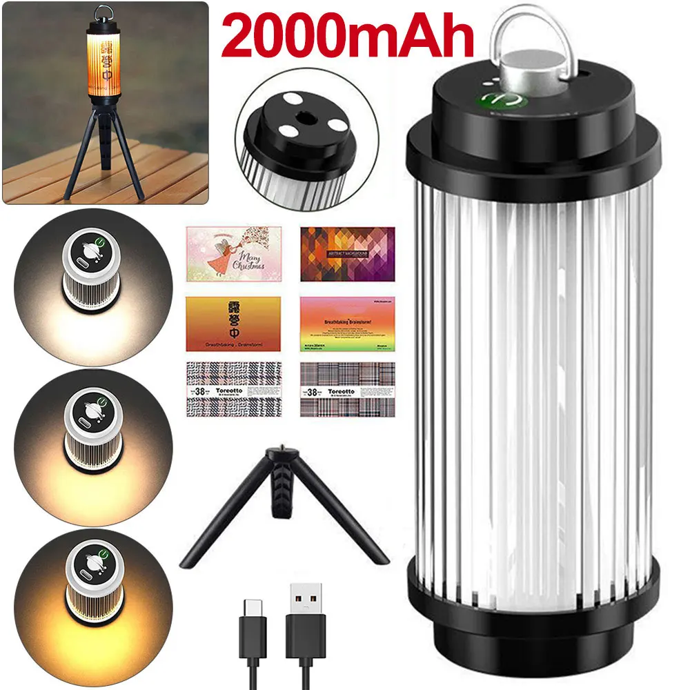 2000mAh USB Rechargeable Camping Lanterns Outdoor Tent lamp For 38 Explore Powerful 5 Light Modes LED Flashlights Camping Light