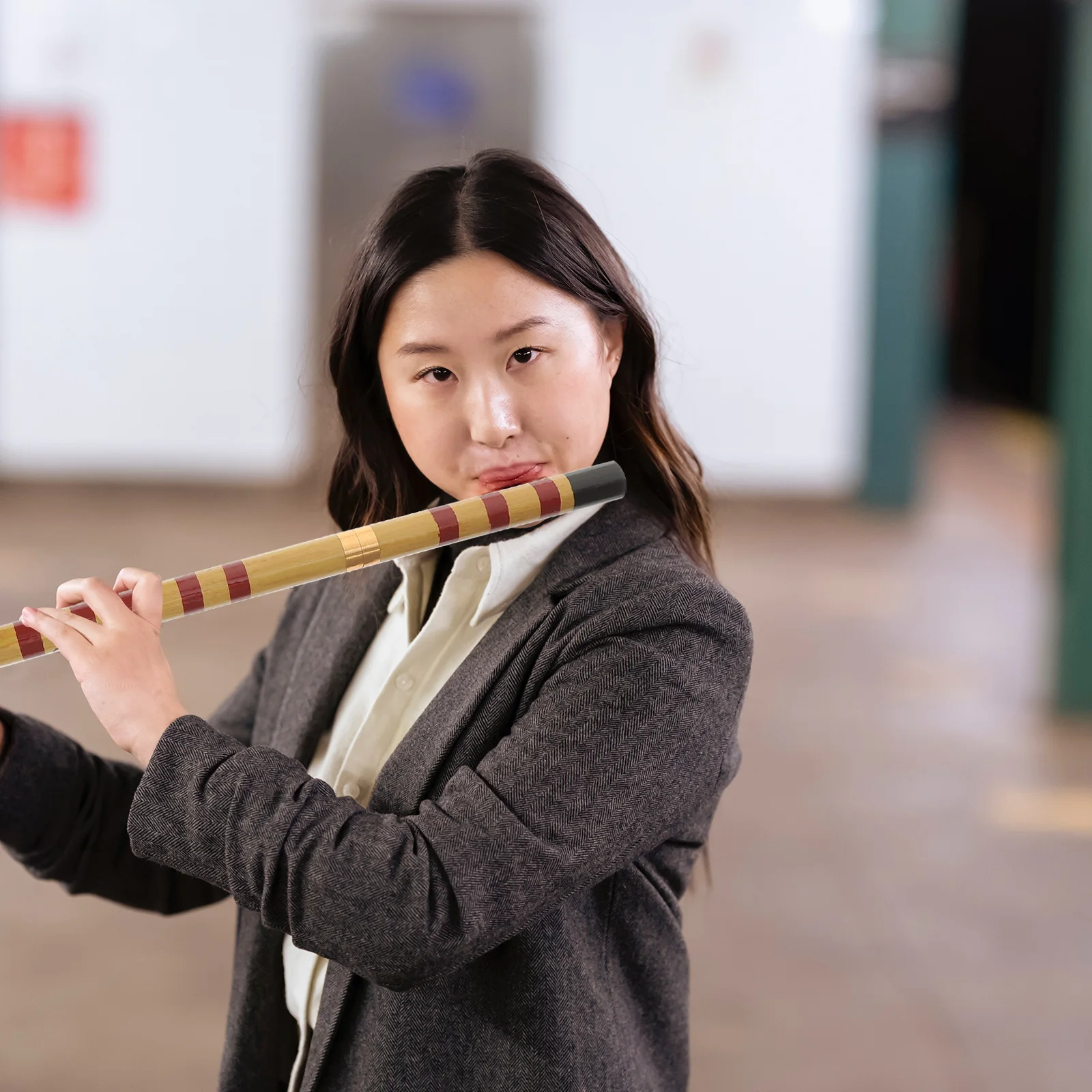 

Premium Bamboo Flute Chinese Style Handmade Musical Instrument Wonderful Tone for Beginner Ideal Gift Music