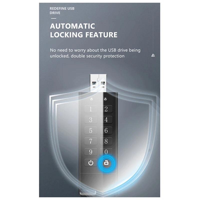 محرك أقراص USB مشفر USB 3.0 محرك أقراص فلاش USB مشفر وآمن يوركز على الخصوصية والأمن، مع راحة البال، 8G