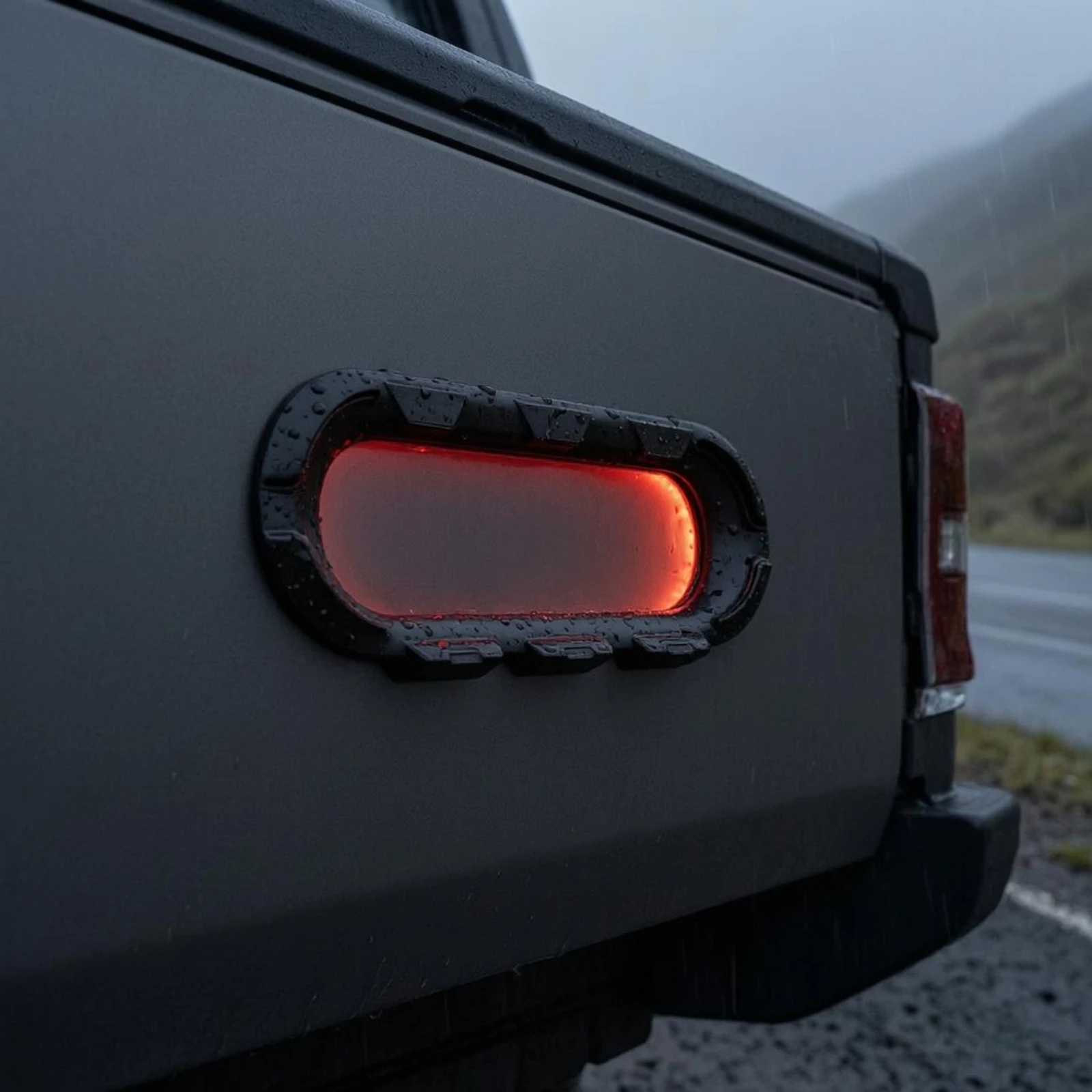 Jimny Brake Light Cover ABS Resin High-Mounted Brake Light Cover Car Accessory Matte Black Adhesive Backing