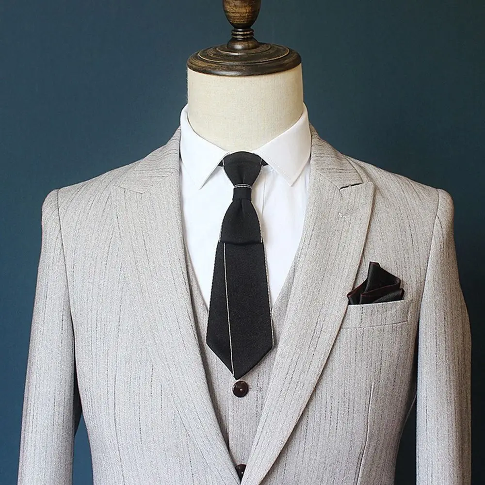 Corbata de cuello de estilo universitario, vestido de negocios de flores con cuello de Color sólido Simple y delgado, banda elástica ajustable, pajarita de graduación