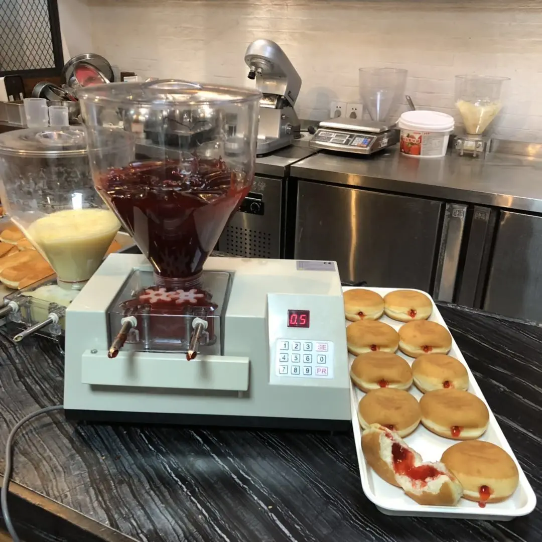 Commercial Small Jam Cream Filling Machine Multifunctional Filling Machine Suitable for Donuts Puff Cake Bread Baking
