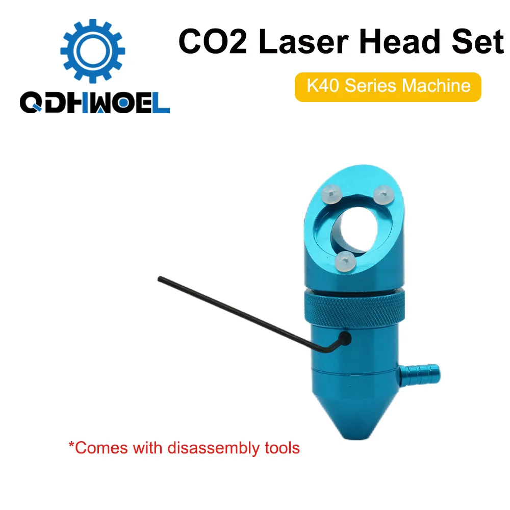 QDHWOEL QDHWOEL CO2 ليزر رئيس ، K40 سلسلة النقش بالليزر ، عدسة آلة القطع ، ضياء 15 ، 18 مللي متر ، البعد البؤري 50.8 مللي متر مرآة ، 20 مللي متر