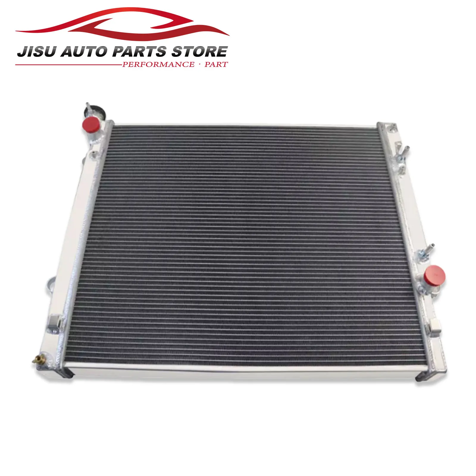 2-ROW Radiator aluminium + kipas Fit 2002-2009 Toyota Prado 120 Series 3.0L Turbo Diesel 1KZ-TE