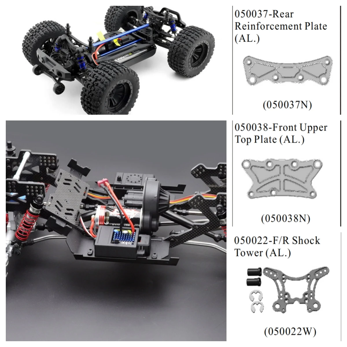 HSP UPGRADBARE ERSATZTEILE 050037 050038 050022 FÜR 1/5 GAS LKW 94054 940850