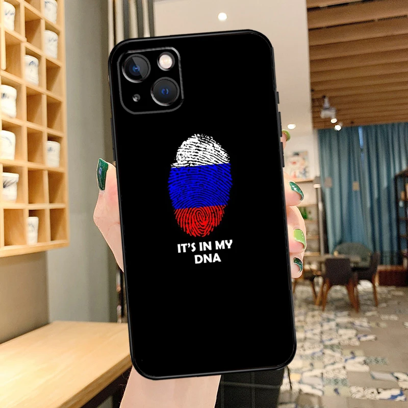 Чехол для телефона с флагом России для iPhone 16 Pro Max 14 13 12 11 15 Pro Max mini XR 15 16 Plus 16e Cover Coque
