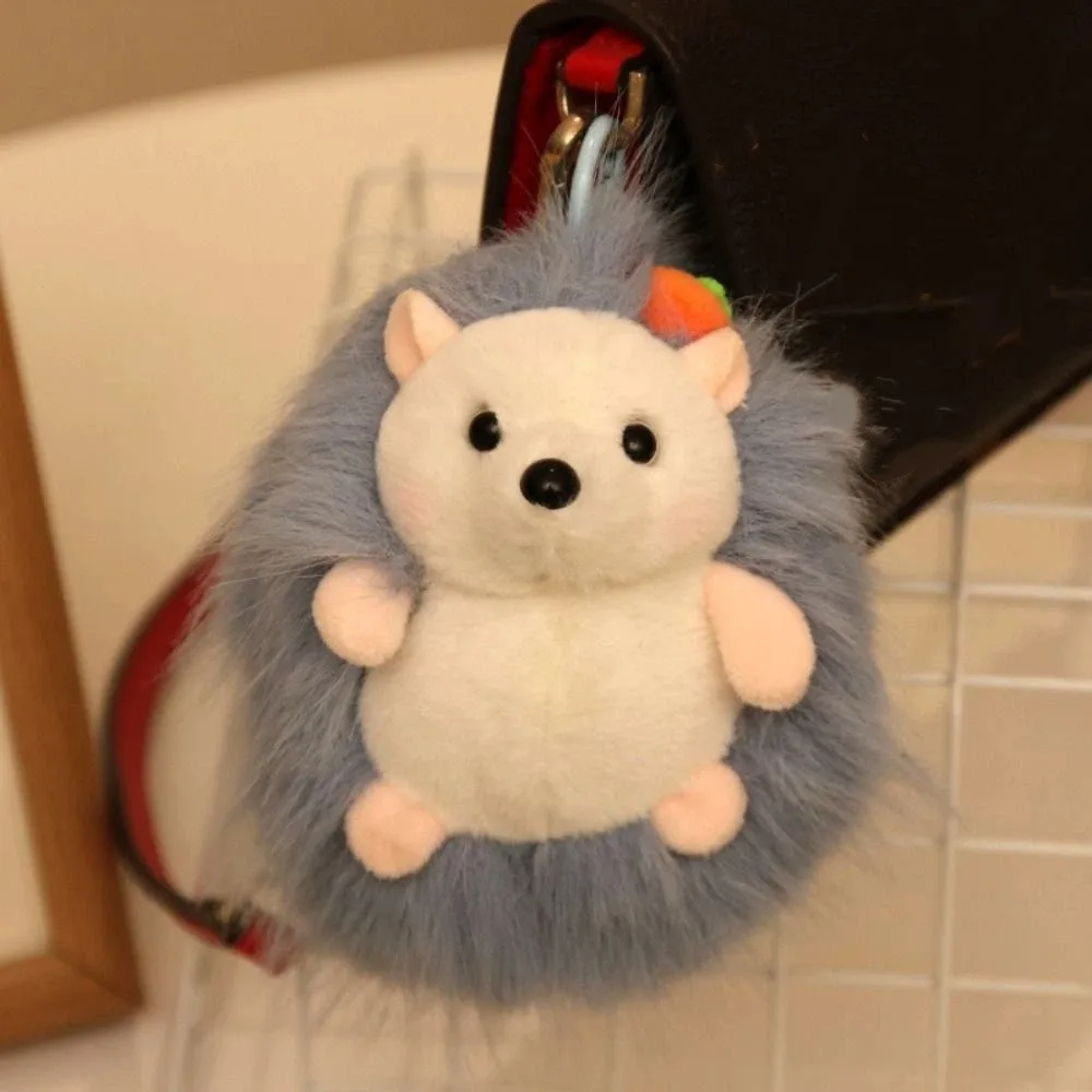 

PP Cotton Hedgehog Doll Keychain Stuffed Animal Kawaii Hedgehog Plush Pendant Lifelike 14cm Hedgehog Plush Toy Phone Accessories