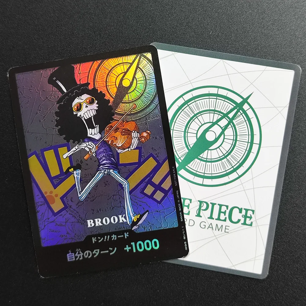 Proxy Tcg One Piece Card Brook Don!! Card Japan Textured Holo Foil Mint Collectible Promo Card
