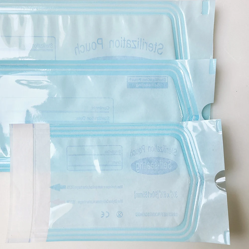 10/20PCS Disposable Self-sealing Sterilization Pouches Bag 5 Sizes Tattoo Accessories Supplies Self-adhesive Clean Bags
