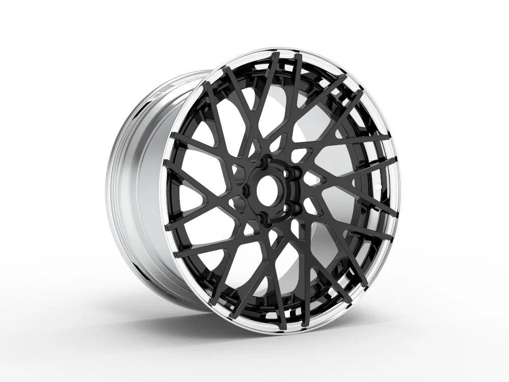 2022 جديد PQ الصين مصنع 18 19 20 بوصة عجلات مزورة 5x114.3 5X120 2 قطعة عجلة سبيكة مزورة مخصصة