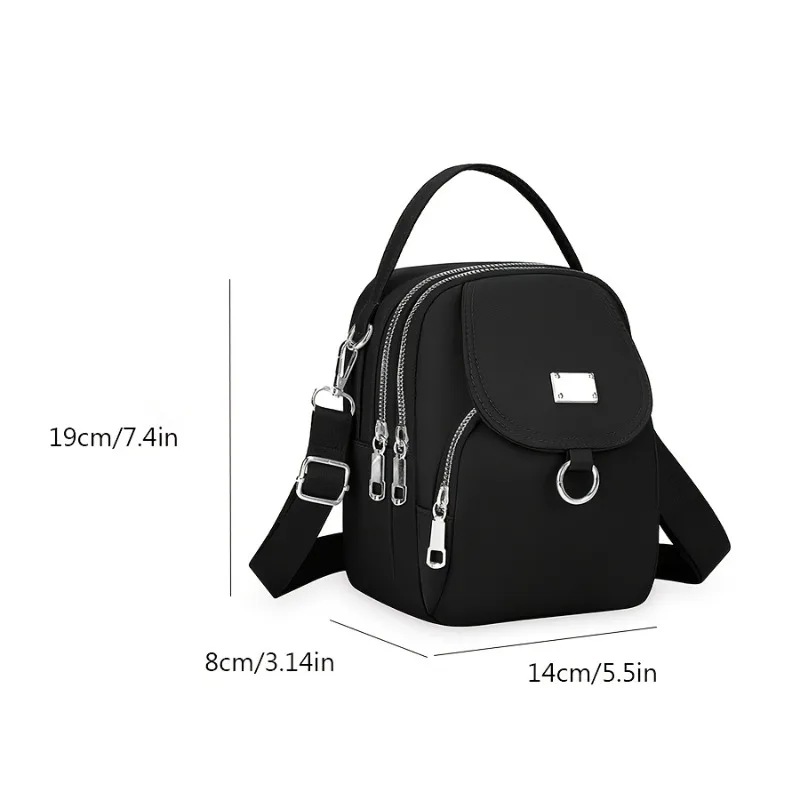 Fashionable Women's Multifunctional Crossbody Bag, Versatile Multi-layer Hand-held Shoulder Bag, Suitable for Commuting Parties
