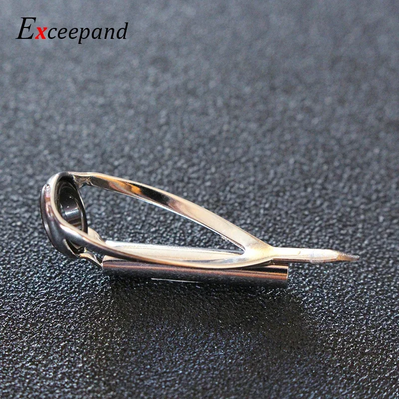Exceepand 7 PCS Stainless Steel Frame Fishing Rod Guide Boat Rod Eye Line Ring for Fishing Rod Building or Repair