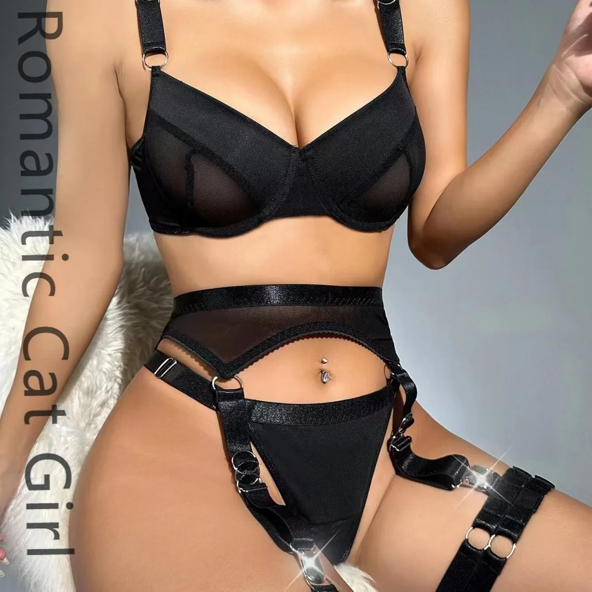 

2025 новое сексуальное европейское и американское нижнее белье Spice Girls с перспективой, сексуальный костюм из трех предметов, женское место