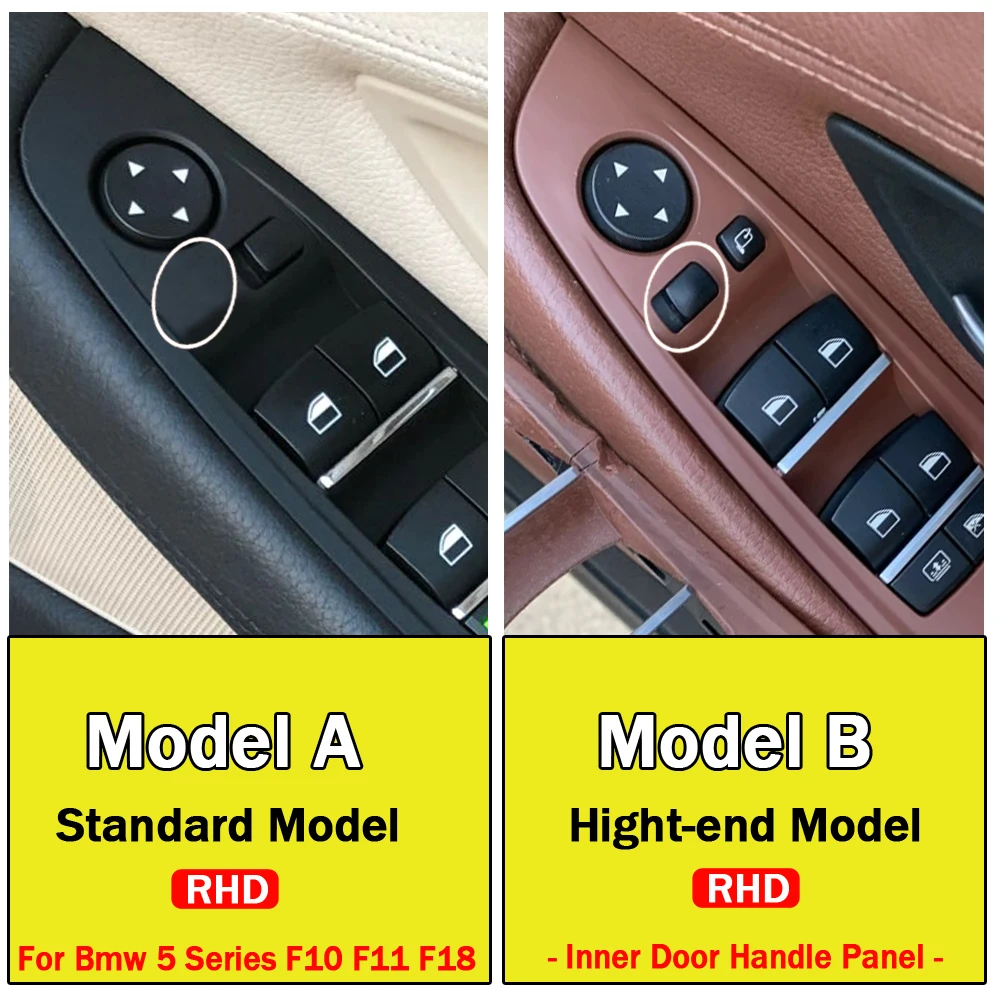 الأصلي اليد اليمنى محرك RHD لسيارات BMW 5 سلسلة F10 F11 بيج أسود سيارة الداخلية مقبض الباب الداخلي لوحة سحب غطاء الكسوة