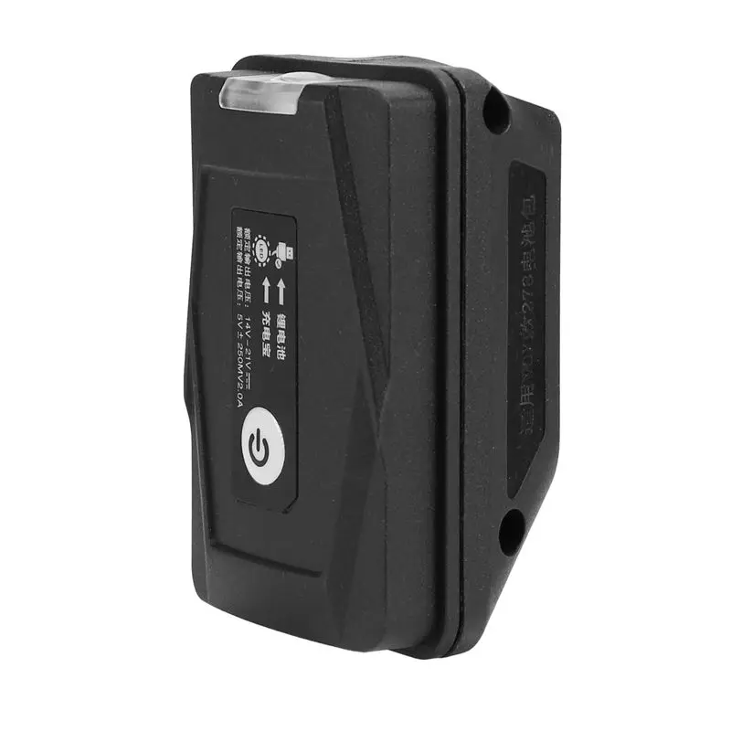 QWE-4X Adapter Light Flashlight Torch USB Mobile Phone For Worx Orange 4 Pin Socket 20V Li- Battery Power Bank