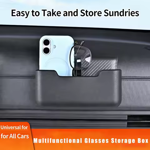 Paste Arbitrarily Car Organizer Bag Car Storage Box Car Put Cell Phone Bag Seat Back Side Door Self Adhesion Storage Glasses Box