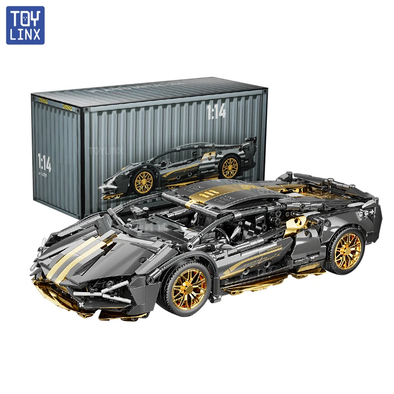 ToylinX 1:14 Supercar Building Block Toy Optional Power Group 14+ Technology Design Christmas Gift for Adults and Kids With Box