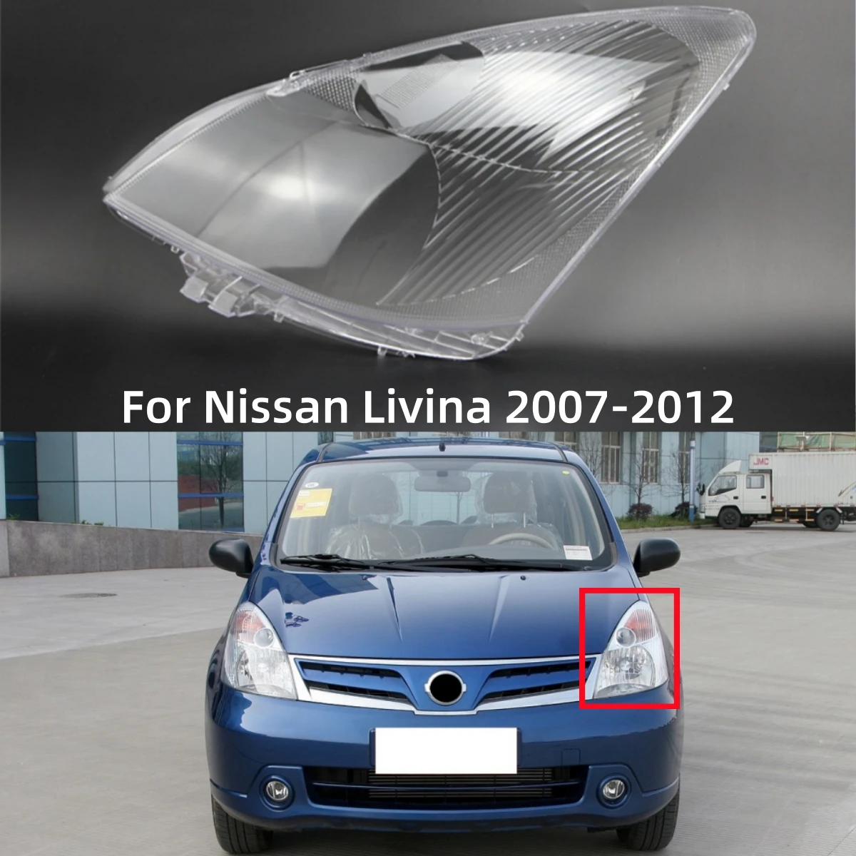 

For Nissan Livina 2007 2008 2009 2010 2011 2012 Accessories For Vehicles Headlights Lights Glass Replace The Original Lens