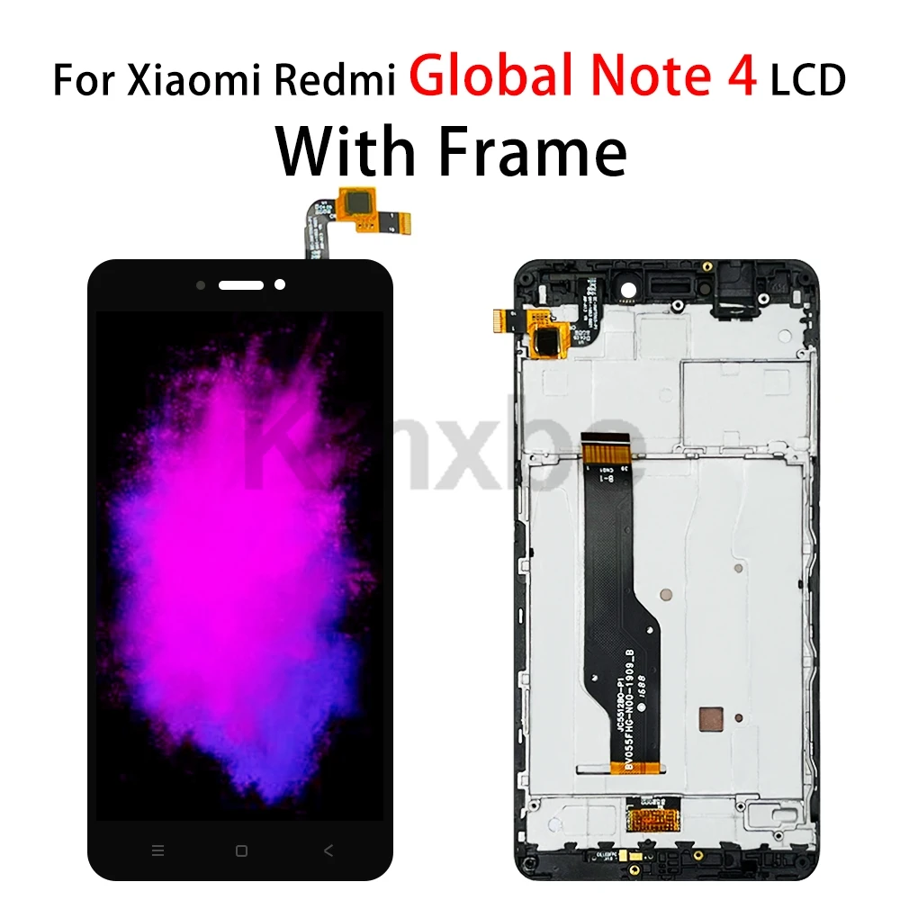 Pantalla LCD de 5,5 pulgadas para Xiaomi Redmi Note 4X/Note 4, versión Global, Snapdragon 625, digitalizador de pantalla táctil, Note 4/MediaTek con