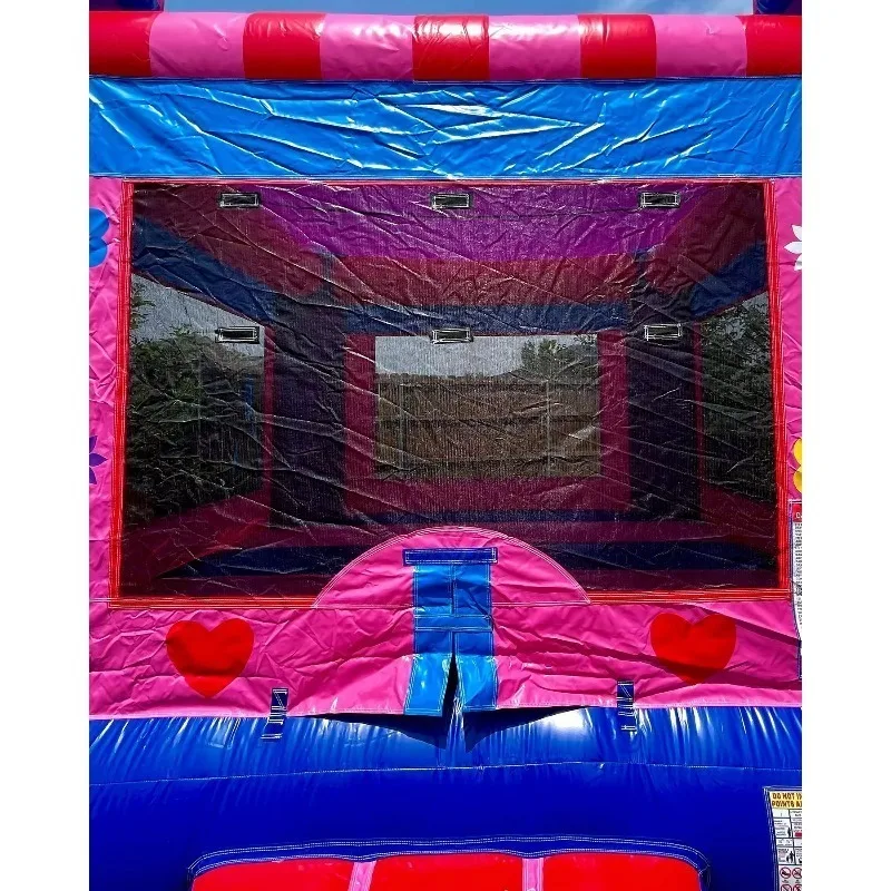 2026 Large Inflatable Bouncers Children's Jumping Blue Bounce House Small White Wedding Inflatable Castle for Kids Children