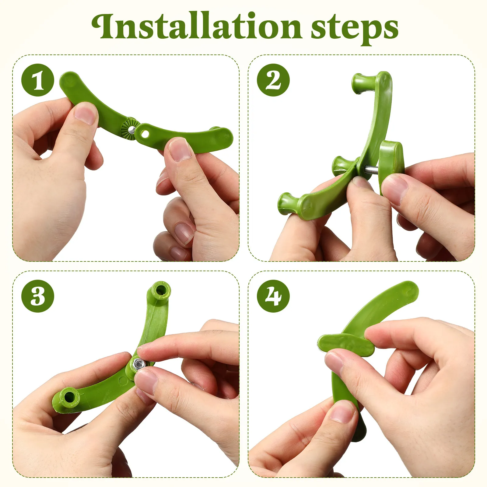 Plant Branch Bender Clips 5 Pack Reusable Plastic Tree Training Clips for Peach Pear Citrus Trees