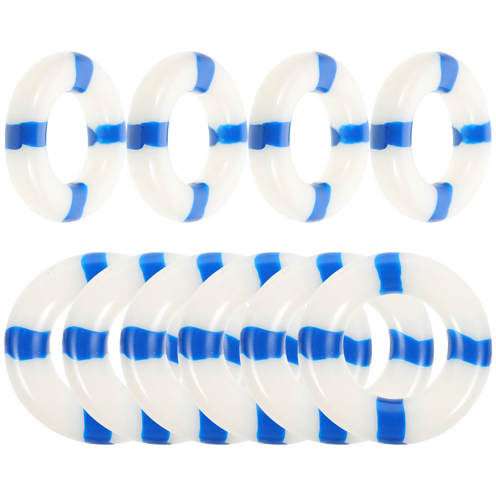 10 Pcs Ornaments Floatie Micro Nautical Wall Hanging Home Accessories Swimming Ring Seaside