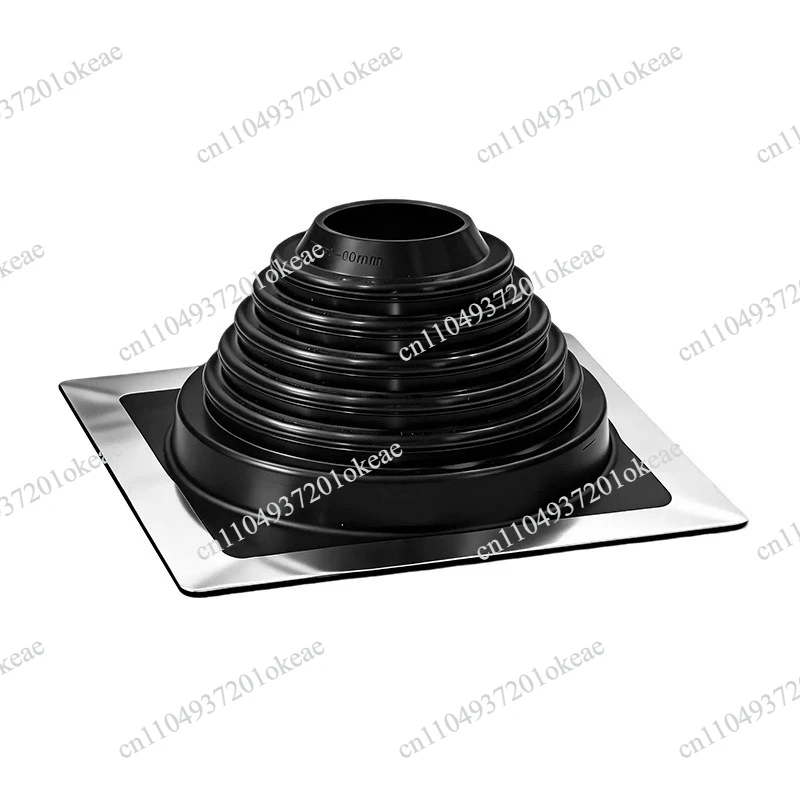 Silicone Metal Roof Pipe Sleeve High Temperature Flexible Ventilation Pipe Sleeve for Pipe Diameters 2-3/4 to 7 inches