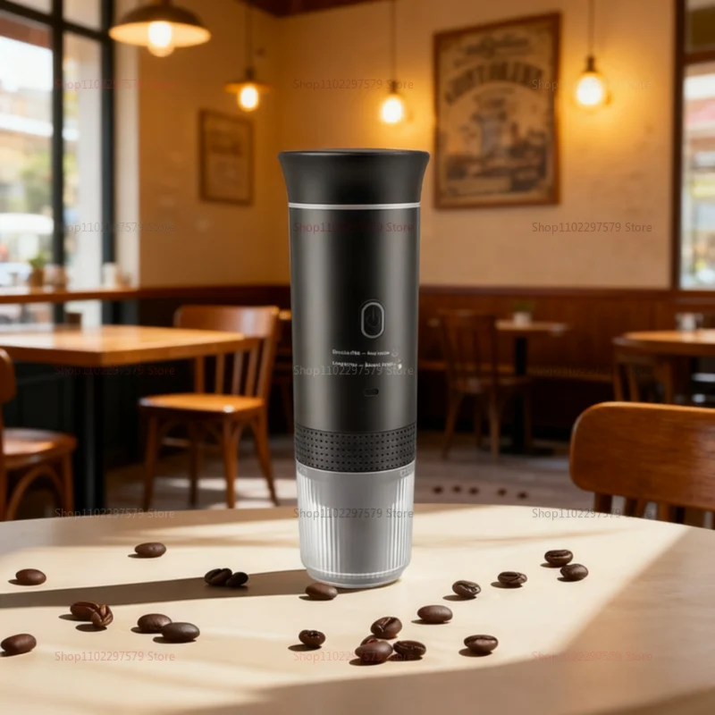 ماكينة صنع قهوة اسبريسو محمولة 3 في 1 ماكينة صنع قهوة بالكبسولات قابلة لإعادة الشحن عبر USB للسيارة والمنزل ماكينة قهوة كهربائية للتخييم