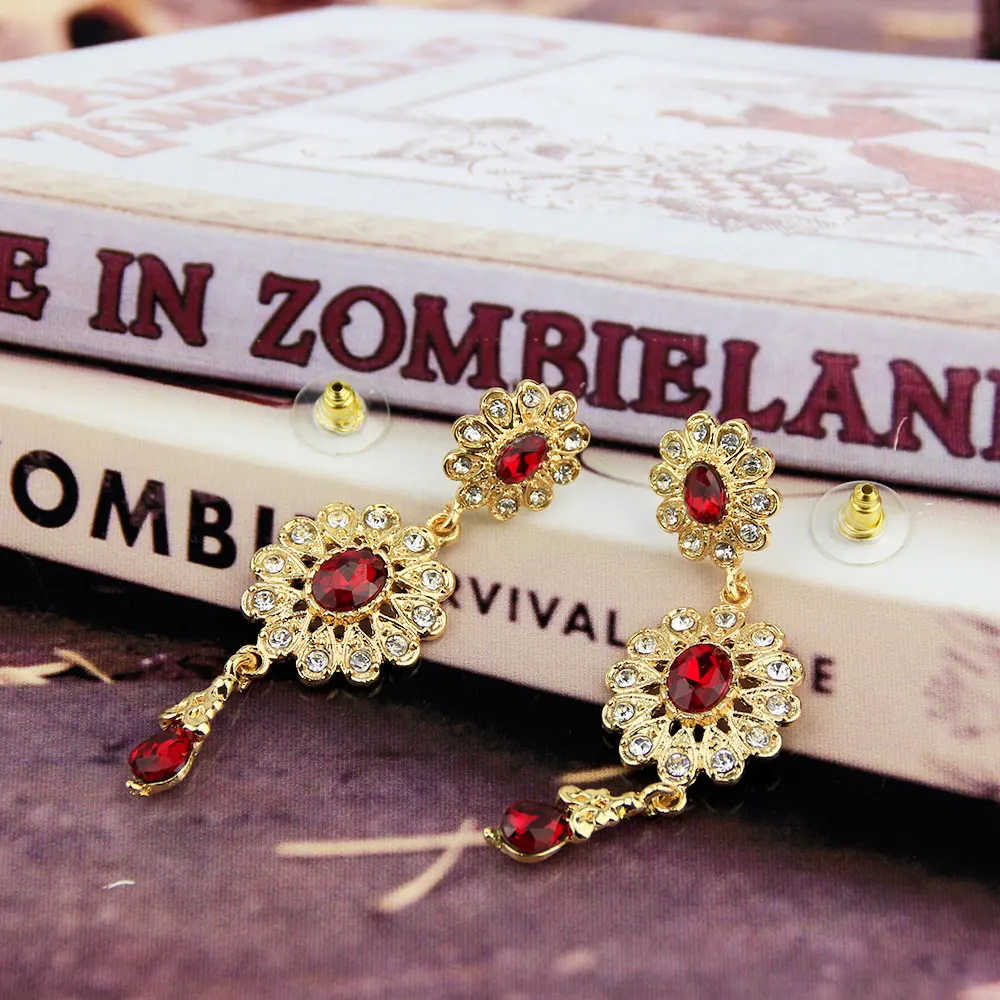 Gold Color Africa Long Drop Earring for Women Moroccan Ethnic Wedding Jewelry Algerienne Tunisia Bridal Gift 2020 image 4