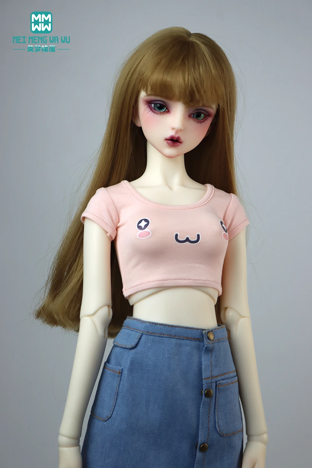 BJD Doll Clothes for 28-60CM 1/3 1/4 1/6 SD DD YOSD Toys Ball Jointed Fashion T-Shirt Doll Accessories Girl Gift
