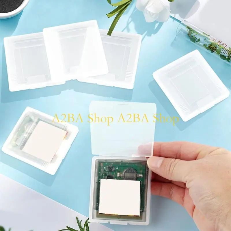 A2BA Heavy Duty Game Card Protector Shell Small Stackable Storage Solution Stackable Game Cartridge Arrangers for GBP