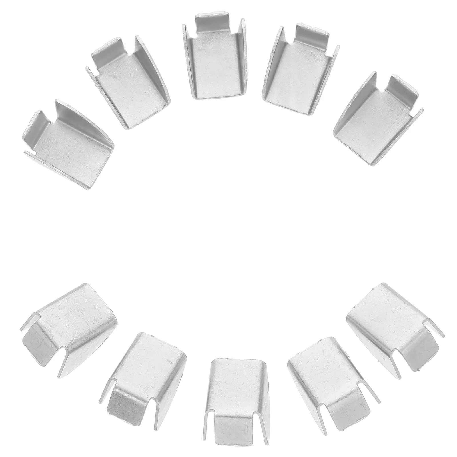 10 Pcs Shelf Clips Stainless Steel Partition Bracket Heavy Duty Support Metal Display Cabinet File Storage Bookshelf Pegs Easy