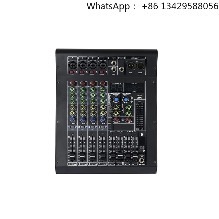 Manufacturer Manufactures a 4-channel WK-4P Professional Mixing Console with 99 Different Reverberation Effects