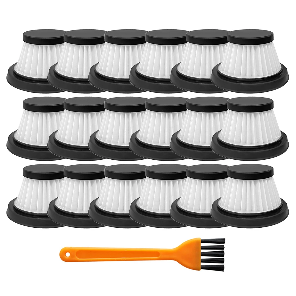 Washable Replacement Filters for Horsepower Duck Vacuum Cleaner 18 Count Featuring HEPA Technology to Improve Air Filtration
