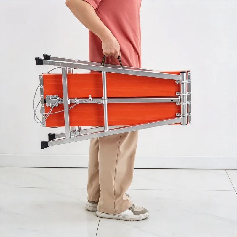 Folding Ladders Load-bearing Work Platform Tile Builder Portable Adjustable Ladder Multi-functional Anti-slip Foot Scaffold