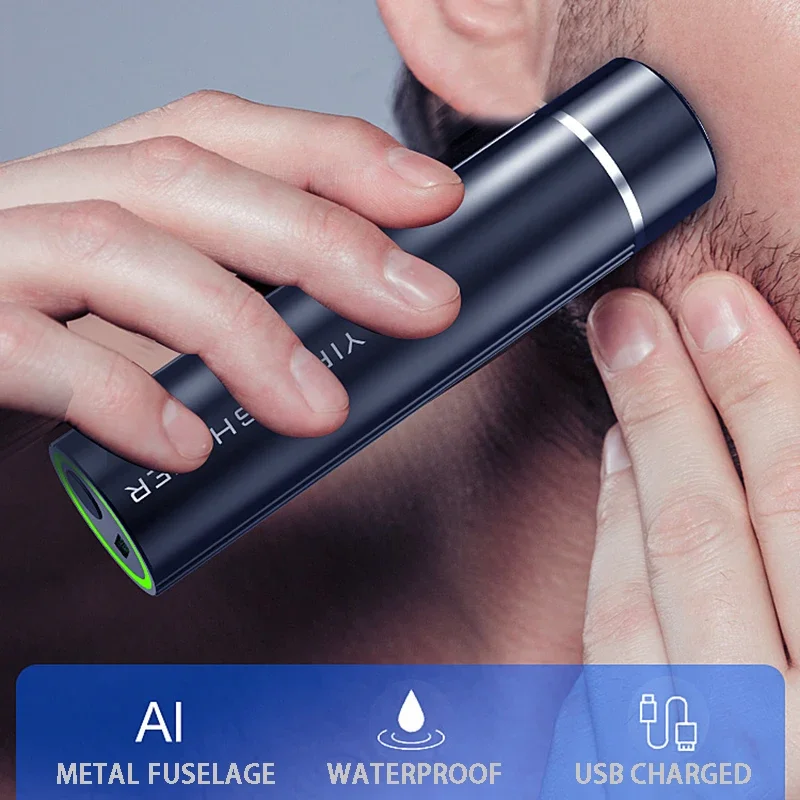 Portable Electric Shaver USB Charging Mini 6D Razor Waterproof Men's Shaving Machine Beard Face Body Hair Trimmer