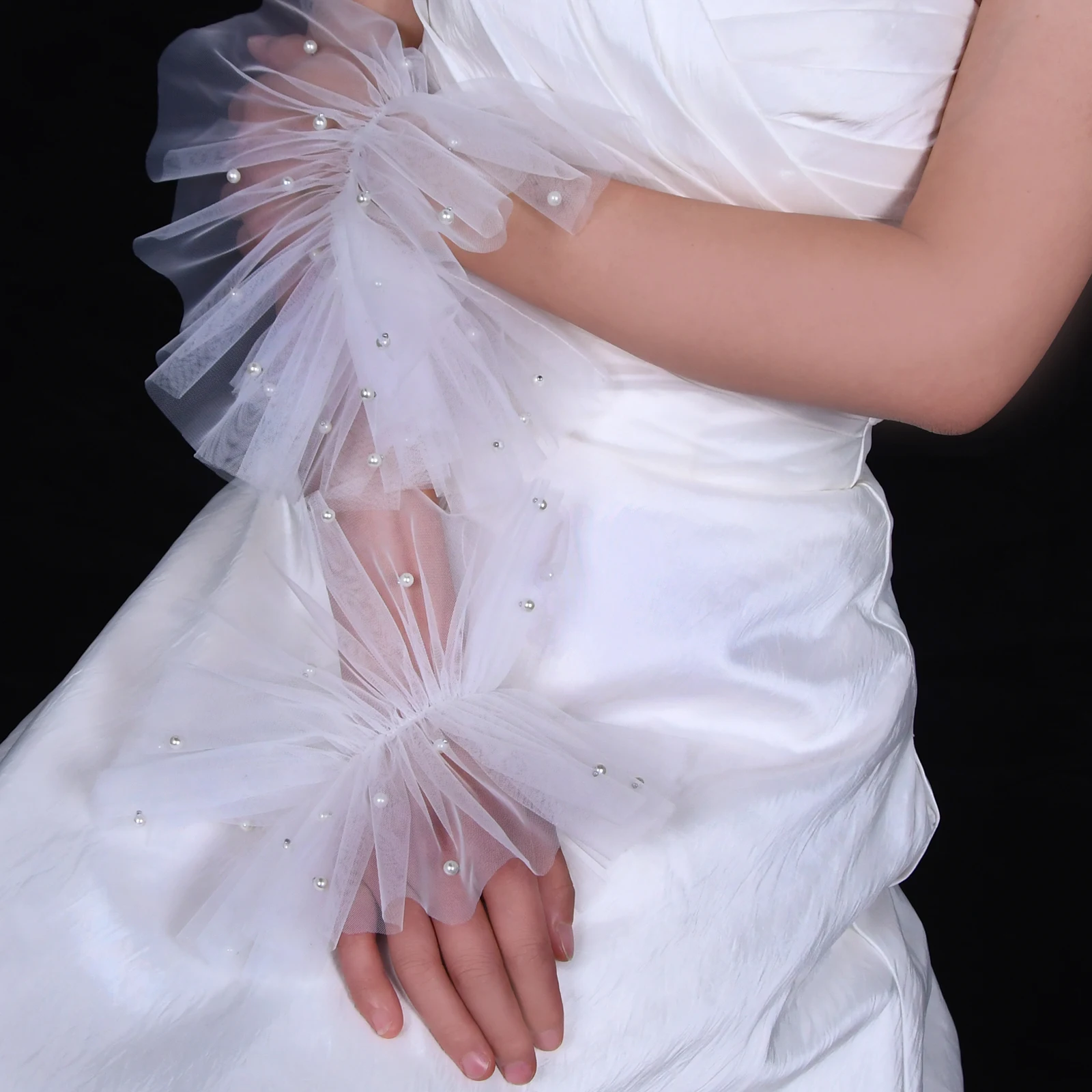 Guantes de novia y mangas extraíbles, Boleros de boda, accesorios perfectos para eventos de boda de verano, vm33