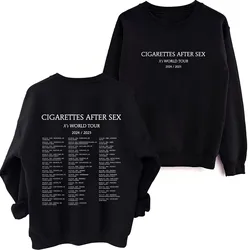 Cigarettes After Sex O-Neck Hoodie X's World Tour 2024/2025 Casual Autumn Sweatshirt Printing Music Fans Gift Long Sleeve Unisex