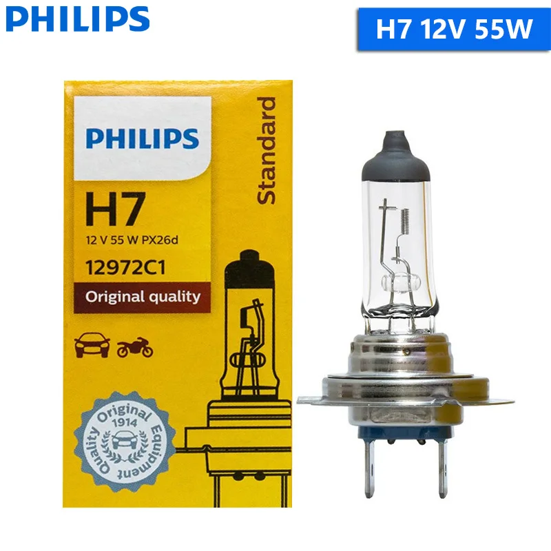 Philips Vision H4 H7 H11 HB3 HB4 Originele Auto Halogeen Koplamp H8 H9 9005 9006 3200K Auto Standaard Vervang lamp Mistlamp, 1x