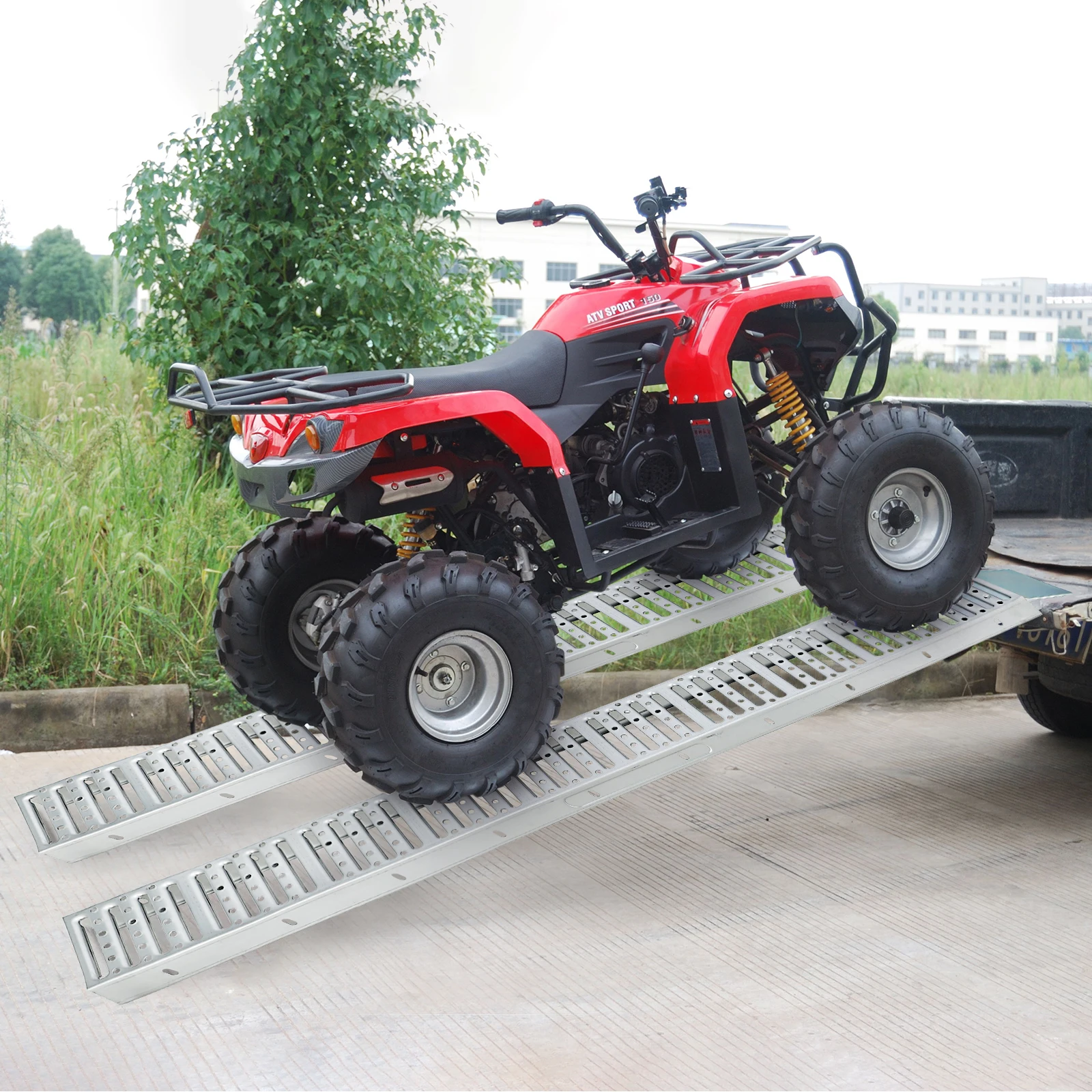 Rampes de Chargement en Acier RapDuty pour Tondeuses à Gazon, Tracteurs, Camion 514 Pouces, 1000Lbs, 72 "L x 9" W, RL/UTV/Hurcycles