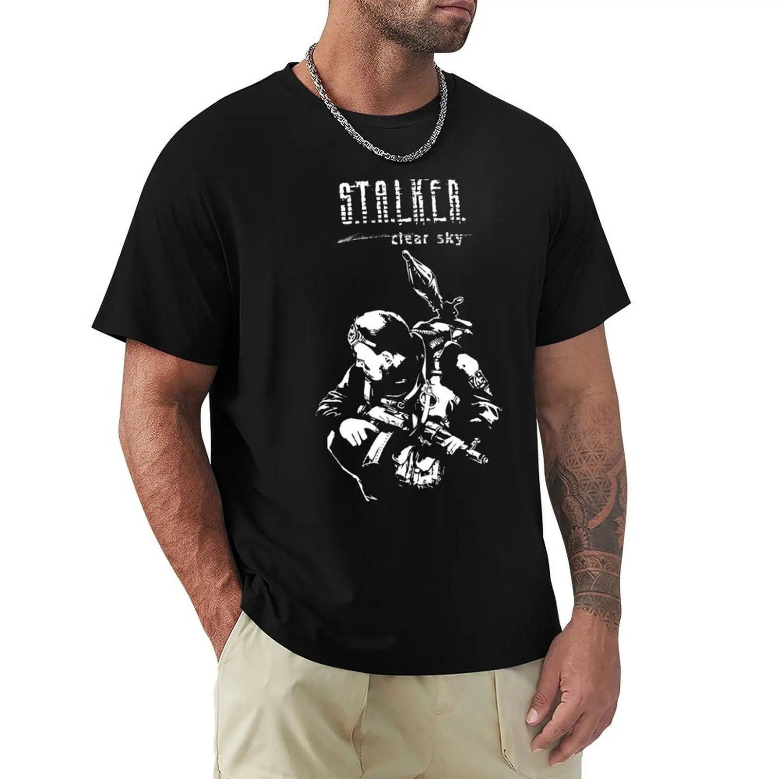 Stalker CS White T-Shirt t shirt man cotton T-Shirt
