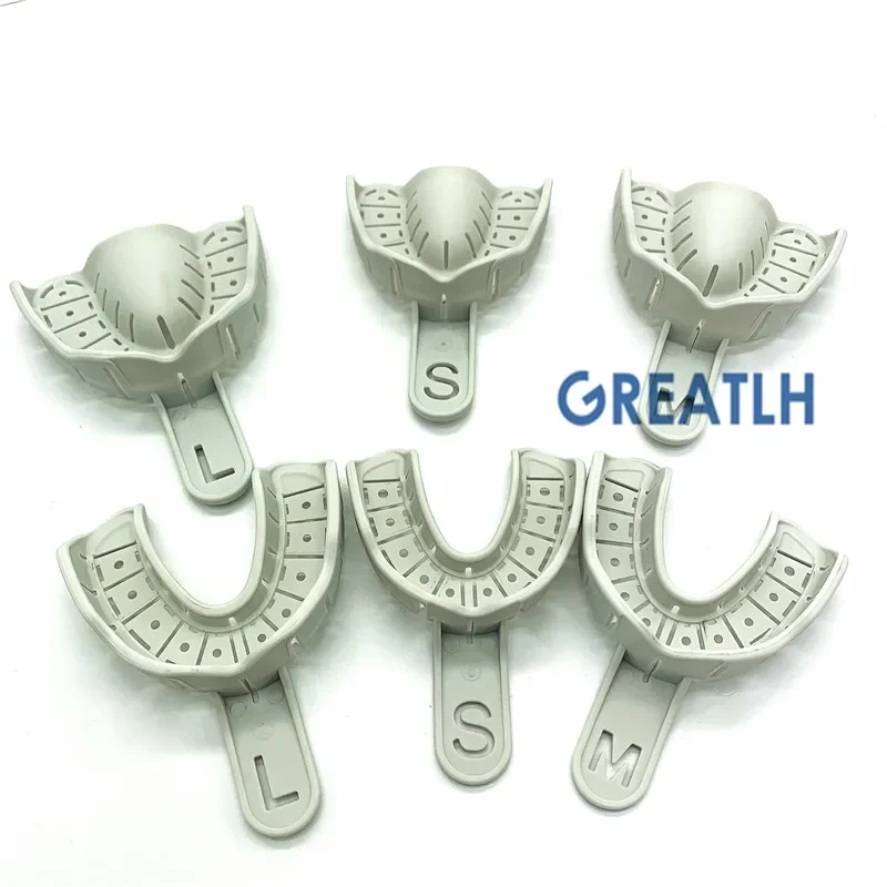 Dental Supply Impression Holder Trays Dental Impression Trays Holder Dental Materials 6pcs/set Dental Consumable