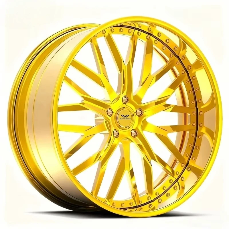 

2 Piece 3 Piece Concave Passenger Car Wheels 20 22 24 26 Inch Custom Forged Wheels Chrome Wheel Concave Rims Gold