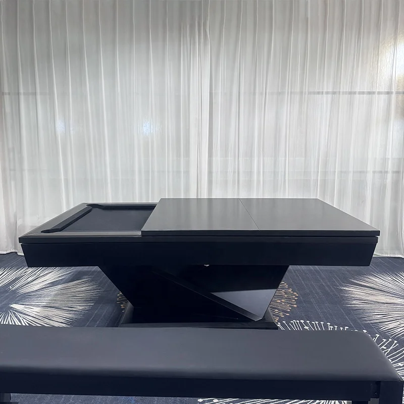 Factory Direct Indoor Solid Wood Entertainment American 9 Ball Portable Slater 7ft 8ft 9ft Pool Table Billiards Dining Table