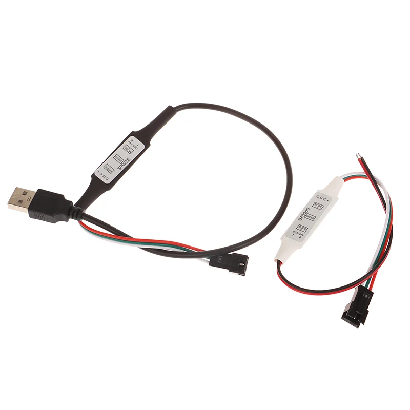 Mini WS2812B WS2811 Controller For Pixel LED Strip Light USB 3 Key WS2812 LED Light Strip SP621E Music Bluetooth APP DC5V-24V