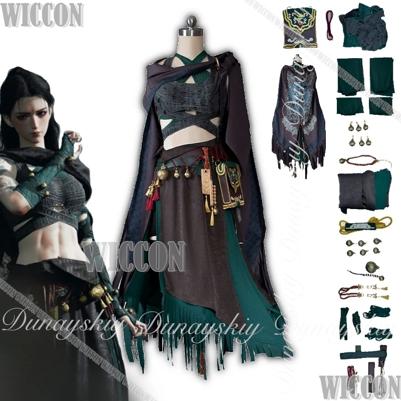 where-winds-meet-jeu-neuf-cremes-femme-noir-vert-sect-uniforme-scolaire-jeune-maitre-version-halloween-carnaval-fete-tenue-cos