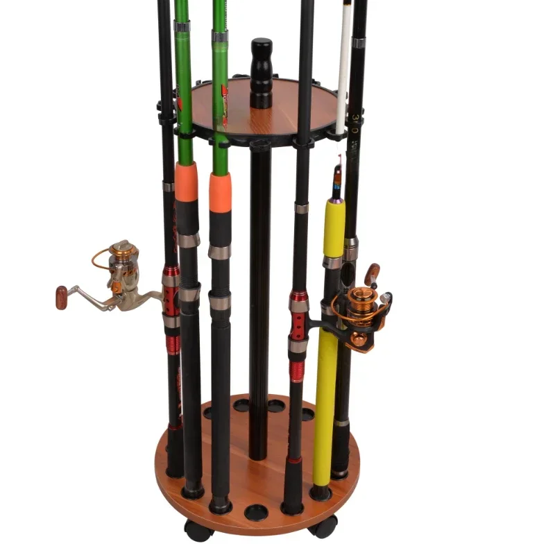 

For New Arrive Detachable Wooden Stable Fishing Rods Stand Holder Fishing Rod Display Rack For Receive The Rods