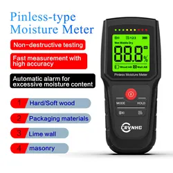 M80 Inductive Moisture Meter for Wood Non-destructive Moisture Tester Digital LCD Digital Non-pin Wall Hygrometer